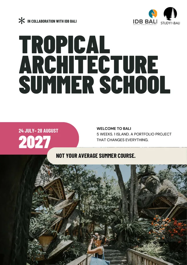 Tropical Architecture Summer School Info Pack, cover